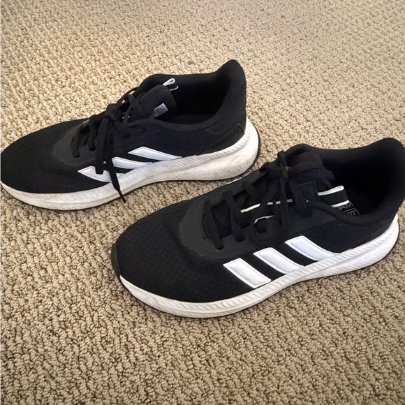 Adidas Black Sneakers with White Stripes - Picture 7 of 10